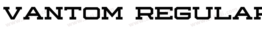 Vantom Regular字体转换